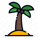 palm tree, beach, palm beach, coconut, island, tropical, nature, coconut tree, sea
