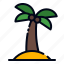 palm tree, beach, palm beach, coconut, island, tropical, nature, coconut tree, sea 