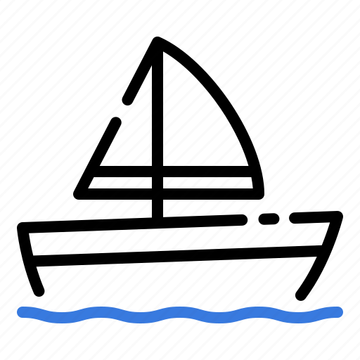 Boat, ship, yacht, sailboat, transportation, water, marine icon - Download on Iconfinder