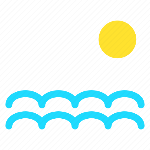 Sea, summer, sunny, waves icon - Download on Iconfinder