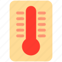 hot, temperature, thermometer