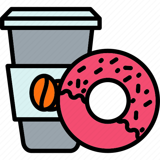 Coffee, donut, drink, hot icon - Download on Iconfinder