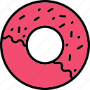 donut, doughnut, fat, sweets