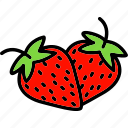 healthy, strawbery, summer, fruit