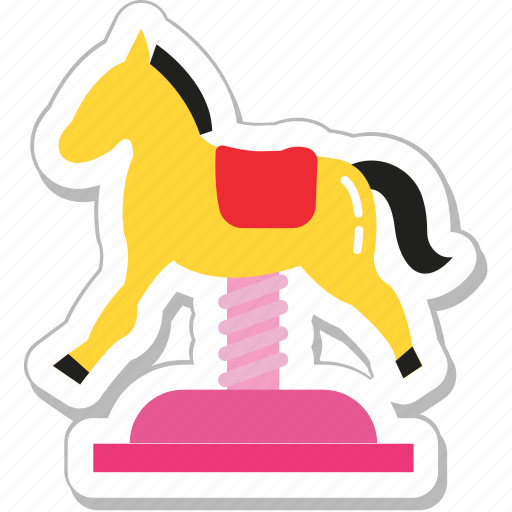 Amusement park, carousel, fair ride, horse, merry go round icon - Download on Iconfinder