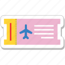 air ticket, airplane, plane ticket, travel ticket, travelling