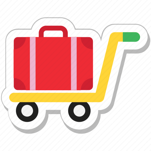 Briefcase, cart, hotel trolley, luggage, trolley icon - Download on Iconfinder