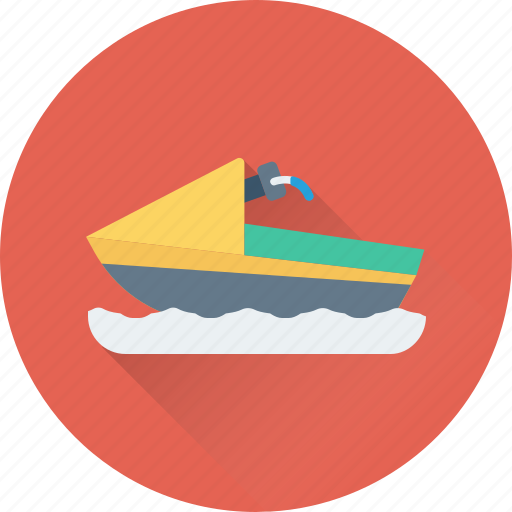 Jet boat, powerboat, water boat, water motorbike, water transport icon - Download on Iconfinder
