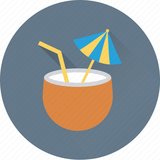 Beach drink, coconut, coconut drink, coconut water, fruit drink icon - Download on Iconfinder