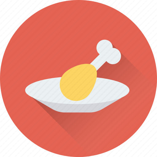 Chicken, chicken piece, food, leg piece, thigh meat icon - Download on Iconfinder