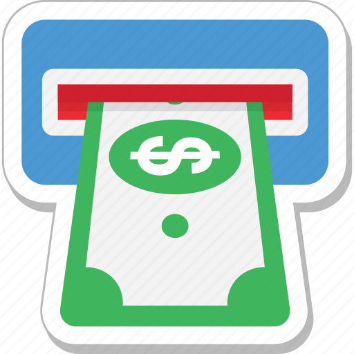 Atm withdrawal, banking, banknote, cash withdrawal, transaction icon - Download on Iconfinder