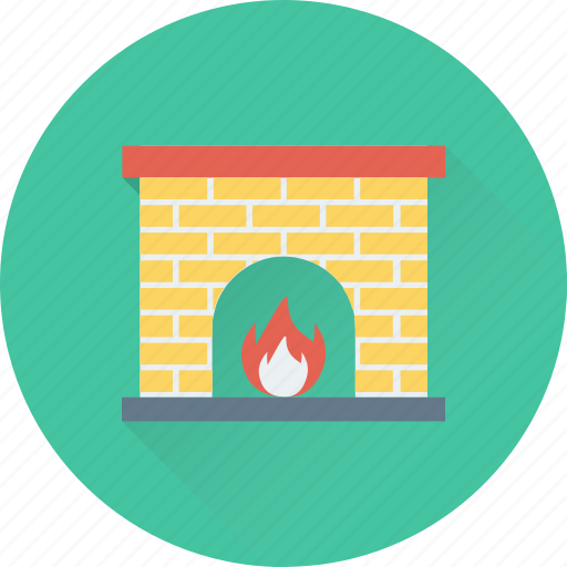Chimney, fireplace, fireside, hearth, interior fireplace icon - Download on Iconfinder