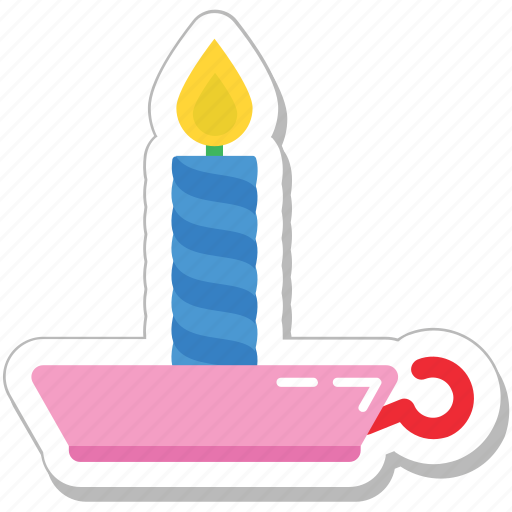 Burning, candle, decoration, flame, lamp icon - Download on Iconfinder