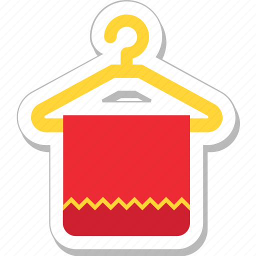 Bathroom, fabric, hanger, towel, wiping icon - Download on Iconfinder