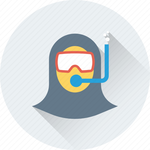 Diver, diving man, scuba diver, snorkel man, swimming icon - Download on Iconfinder