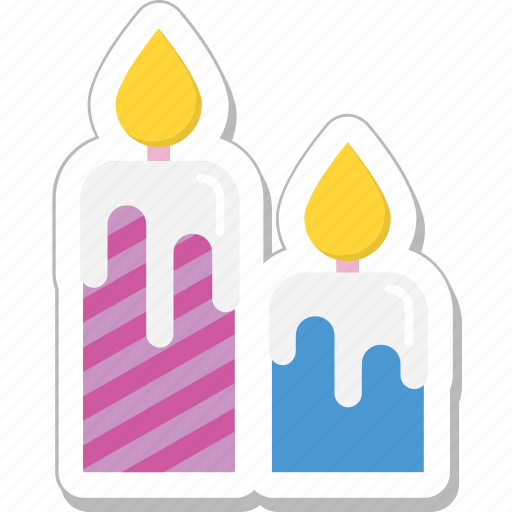 Burning, candle, christmas candles, decoration, flame icon - Download on Iconfinder