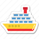 boat, cruise, ship, travel, vessel