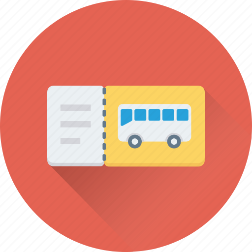 Bus, bus ticket, ticket, travel ticket, travelling pass icon - Download on Iconfinder