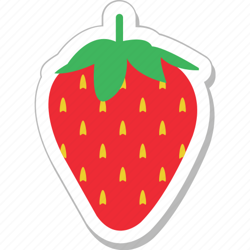 Food, fruit, juicy, organic, strawberry icon - Download on Iconfinder