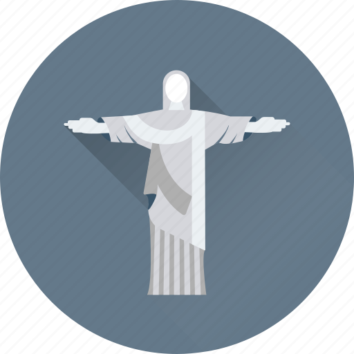 Brazil, brazil statue, christ the redeemer, monument, statue monument icon - Download on Iconfinder