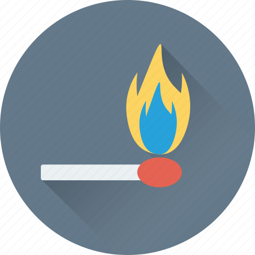 Burn, burn stick, fire, flame stick, matchstick icon - Download on Iconfinder