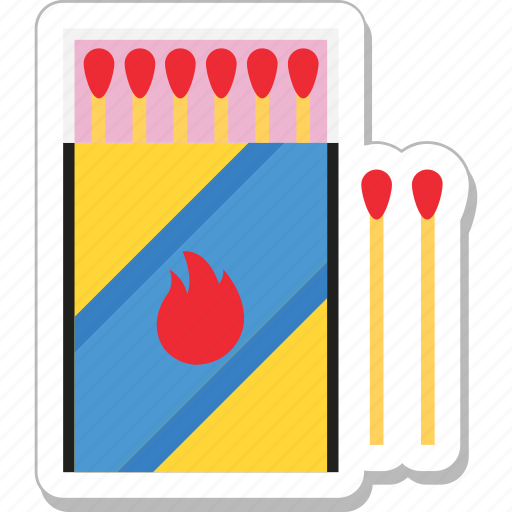 Fire, flame, kitchen, matchbox, matches icon - Download on Iconfinder