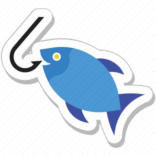Fish, fish rod, fishing, hook, seafood icon - Download on Iconfinder