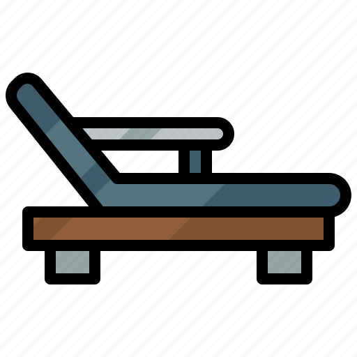 Deck, chair, beach, furniture, and, household, seats icon - Download on Iconfinder