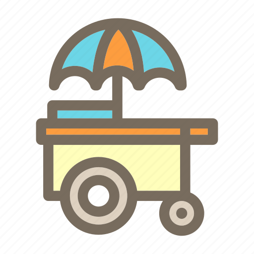 Cart, cream, ice, summer, vacation icon - Download on Iconfinder