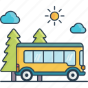 bus, transport, transportation, school bus, vehicle, travel