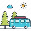 bus, transport, transportation, holiday, summer, spring
