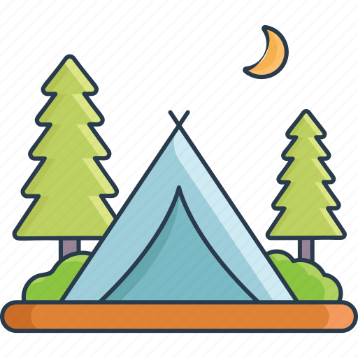 Camping, travel, vacation, outdoor, tourism, forest icon - Download on Iconfinder