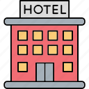 hotel building, accommodation, building location, hotel