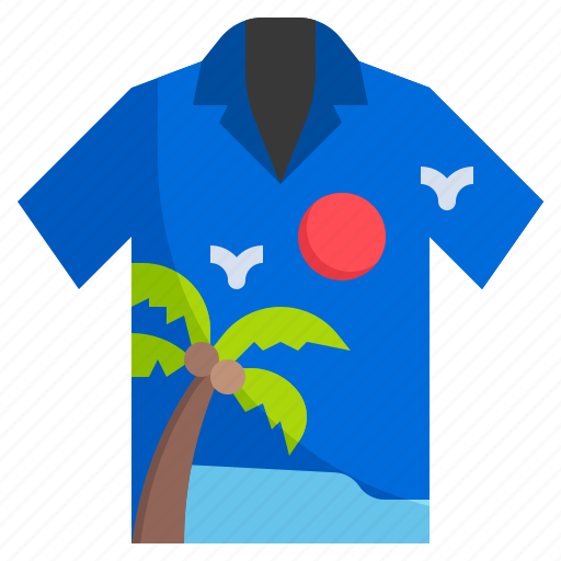 T, shirt, hawaii, summer, fashion icon - Download on Iconfinder