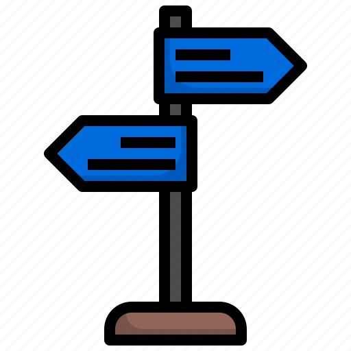 Signpost, street, sign, road, crossroad, direction icon - Download on Iconfinder