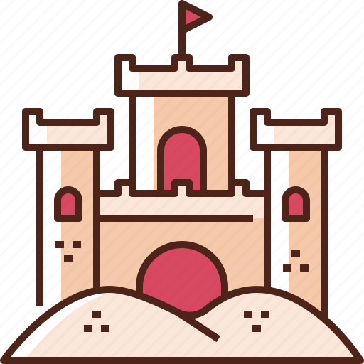Sand, castle, sand castle, beach, summer, castle tower, vacation icon - Download on Iconfinder