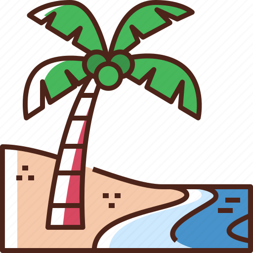Palm, tree, palm tree, beach, coconut tree, nature, summer icon - Download on Iconfinder