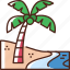 palm, tree, palm tree, beach, coconut tree, nature, summer 