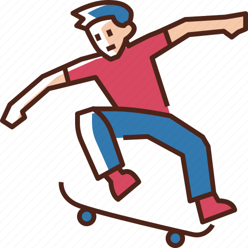 Skateboarding, skateboard, skating, sports, skate, sport, board icon - Download on Iconfinder