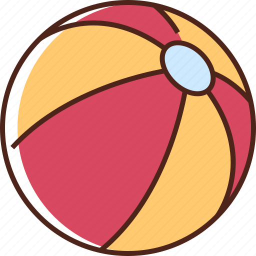 Beach, ball, beach ball, game, summer, play, vacation icon - Download on Iconfinder