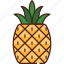 pineapple, fruit, food, healthy, fresh, tropical, summer 