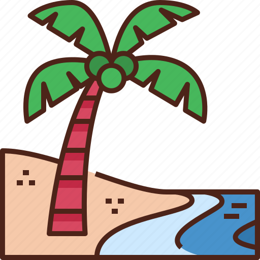 Palm, tree, palm tree, beach, coconut tree, nature, summer icon - Download on Iconfinder