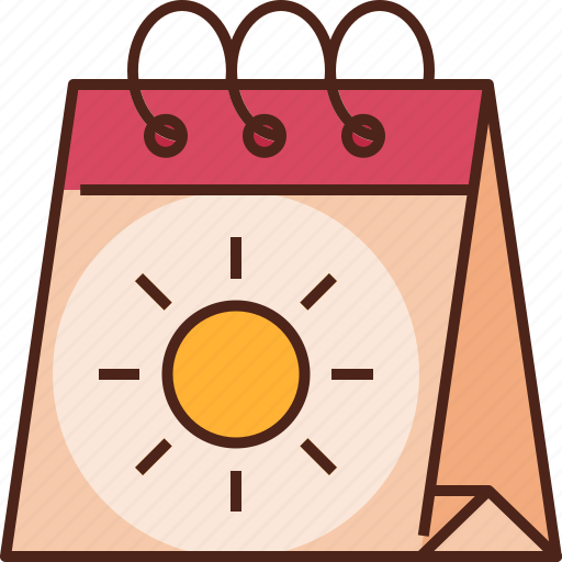 Calendar, date, event, season, summer, sun, time icon - Download on Iconfinder