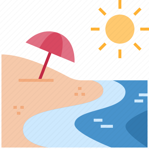 Beach, summer, sea, vacation, travel, nature, parasol icon - Download on Iconfinder