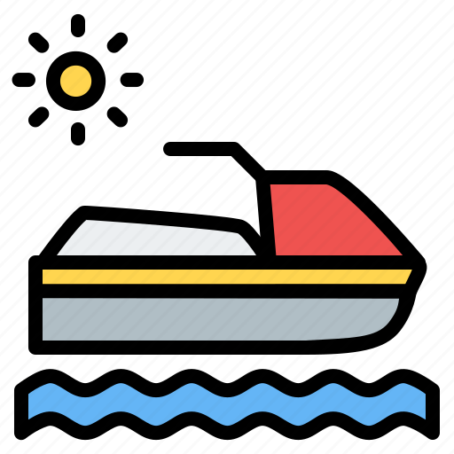 Boat, hobbies and free time, jet ski, sea cooter, ship, sports and competition, watercraft icon - Download on Iconfinder