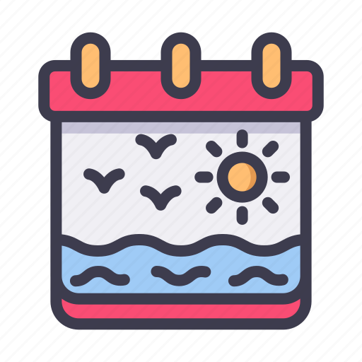Summer, holiday, tropical, vacation, travel, calendar, event icon - Download on Iconfinder