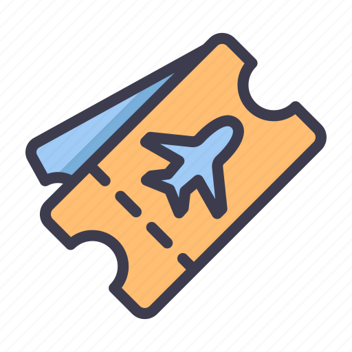 Summer, holiday, tropical, vacation, travel, ticket, airplane icon - Download on Iconfinder