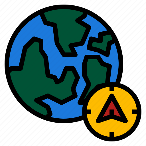 Compass, direction, globe icon - Download on Iconfinder