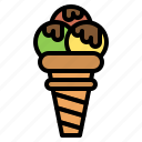 summer, icecream, dessert, sweet, food, cone