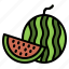 summer, watermelon, fruit, healthy, melon 